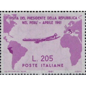 1961 Gronchi rosa 1 v. Italia 1