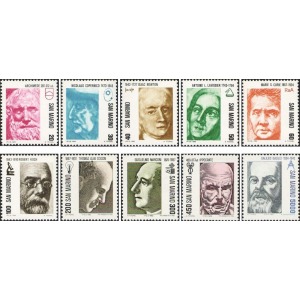 1982 I pionieri della scienza I serie 10 v. San Marino 1