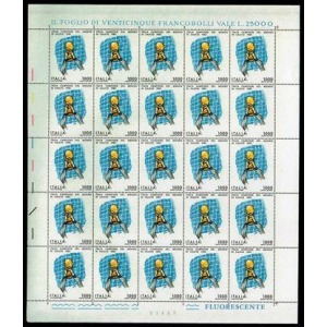 ITALIA - 1982 - Italia campione del mondo di calcio 1982 - 1 foglio da 25 v.
