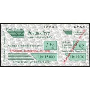 1998 Posta Celere PROROGA SCADENZA 31 12 98 3 v. Italia 1 1