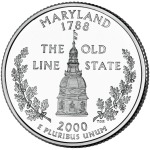 STATI UNITI - 2000 - 25 c. 50 Stati: Maryland - Zecca D FDC
