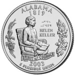 STATI UNITI - 2003 - 25 c. 50 Stati: Alabama - Zecca D FDC