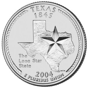 STATI UNITI - 2004 - 25 c. 50 Stati: Texas - Zecca D FDC