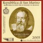 SAN MARINO - 2005 - 2 € Anno mondiale della fisica, Galileo Galilei - FDC in folder