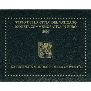 VATICANO - 2005 - 2 € Giornata della Gioventù, Colonia - FDC in folder