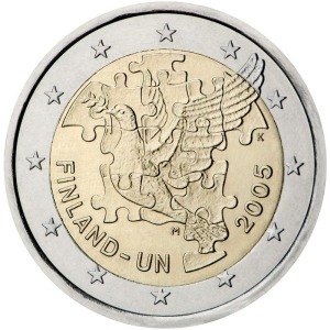 FINLANDIA - 2005 - 2 € 50° di adesione all'ONU - Rotolino