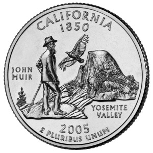 STATI UNITI - 2005 - 25 c. 50 Stati: California - Zecca D FDC
