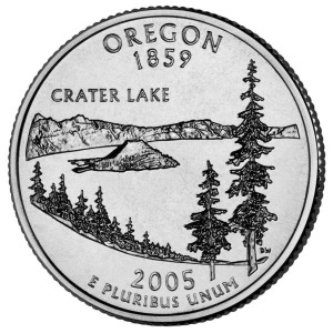 STATI UNITI - 2005 - 25 c. 50 Stati: Oregon - Zecca D FDC