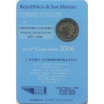 SAN MARINO - 2006 - 2 € 500° della morte di Cristoforo Colombo - FDC in folder