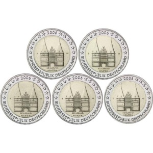 GERMANIA - 2006 - 2 € Schleswig - Holstein - 5 Zecche - FDC da rotolini