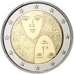 FINLANDIA - 2006 - 2 € 100° del Suffragio Universale - Rotolino