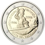 VATICANO - 2006 - 2 € 500° della Guardia Svizzera - FDC in folder