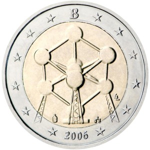 BELGIO - 2006 - 2 € L'Atomo, Bruxelles - Rotolino