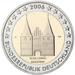 GERMANIA - 2006 - 2 € Schleswig - Holstein - Zecca J - Rotolino