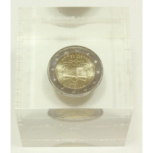 SLOVENIA - 2007 - 2 € 50° del Trattato di Roma - FDC in acrylblock