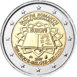 BELGIO - 2007 - 2 € 50° del Trattato di Roma - Rotolino