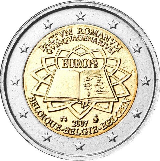 2007 2 euro 50° del Trattato di Roma Belgio 1 BELGIO - 2007 - 2 € 50° del Trattato di Roma - Rotolino