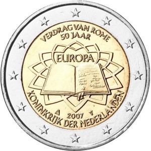 PAESI BASSI - 2007 - 2 € 50° del Trattato di Roma - Rotolino