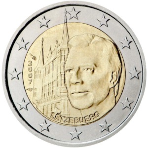 LUSSEMBURGO - 2007 - 2 € Palazzo del Granduca - Rotolino