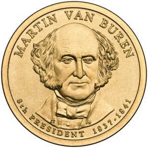 STATI UNITI - 2008 - 1 $ Presidenti: Martin Van Buren - Zecca D FDC