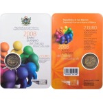 SAN MARINO - 2008 - 2 € Anno europeo del Dialogo Interculturale - FDC in folder