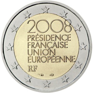 FRANCIA - 2008 - 2 € Presidenza Francese dell'Unione Europea - Rotolino