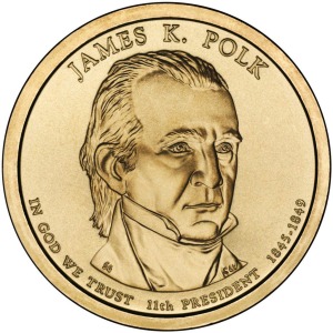 STATI UNITI - 2009 - 1 $ Presidenti: James Knox Polk - Zecca D FDC