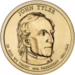 STATI UNITI - 2009 - 1 $ Presidenti: John Tyler - Zecca D FDC
