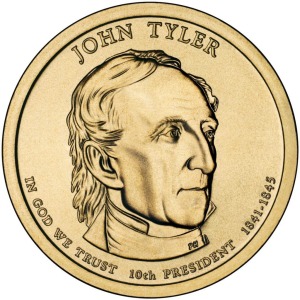 STATI UNITI - 2009 - 1 $ Presidenti: John Tyler - Zecca D FDC