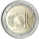 SAN MARINO - 2009 - 2 € Anno europeo della Creatività e Innovazione - FDC in folder