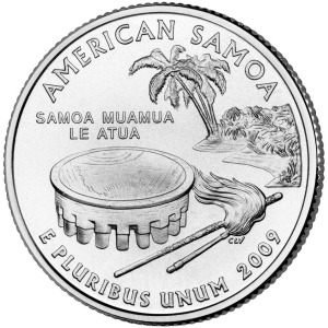STATI UNITI - 2009 - 25c. Territori: American Samoa - Zecca D - FDC