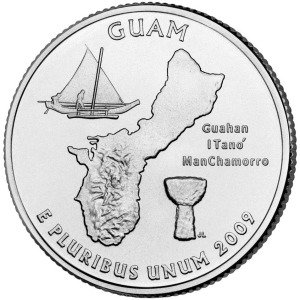 STATI UNITI - 2009 - 25c. Territori: Guam - Zecca D - FDC