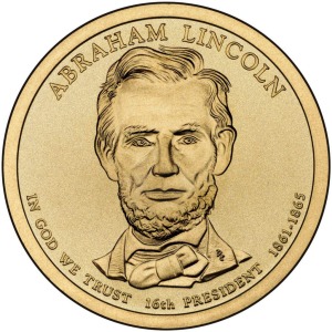 STATI UNITI - 2010 - 1 $ Presidenti: Abraham Lincoln - Zecca D FDC