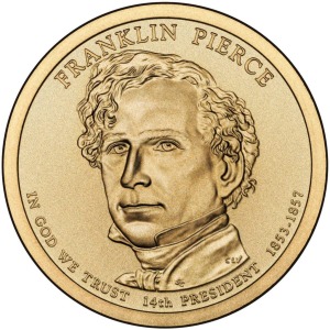 STATI UNITI - 2010 - 1 $ Presidenti: Franklin Pierce - Zecca D FDC