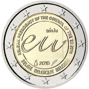 BELGIO - 2010 - 2 € Presidenza dell'Unione Europea - Rotolino