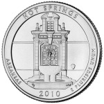 STATI UNITI - 2010 - 25 c. Parchi: Hot Springs (Arkansas) - Zecca D FDC