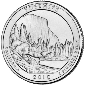 STATI UNITI - 2010 - 25 c. Parchi: Yosemite (California) - Zecca D FDC