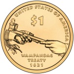 STATI UNITI - 2011 - 1 $ Nativi: Trattati con le Nazioni Tribali - Zecca D FDC