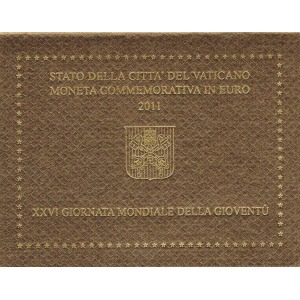 VATICANO - 2011 - 2 € Giornata mondiale della gioventù, Madrid - FDC in folder