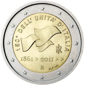 ITALIA - 2011 - 2 € 150° dell'Unità d'Italia - FDC in folder