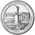 STATI UNITI - 2011 - 25 c. Parchi: Gettysburg National Military Park (Pennsylvania) - Zecca D FDC
