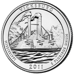 STATI UNITI - 2011 - 25 c. Parchi: Vicksburg National Military Park (Mississippi) - Zecca D FDC