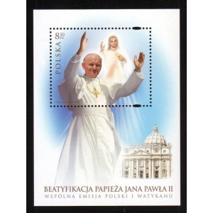 2011 Beatificazione di Papa Giovanni Paolo II 1 BF E.C. di Polonia con Vaticano Polonia 1