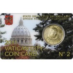 VATICANO - 2011 - Coin card N° 2: Città del Vaticano con 50 c. - 1 moneta FDC