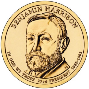 STATI UNITI - 2012 - 1 $ Presidenti: Benjamin Harrison - Zecca D FDC