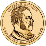 STATI UNITI - 2012 - 1 $ Presidenti: Chester Alan Arthur - Zecca D FDC