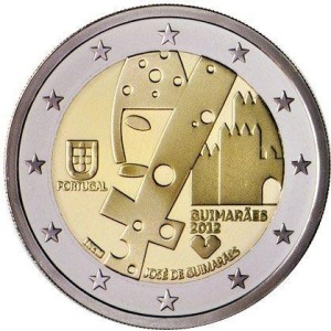 PORTOGALLO - 2012 - 2 € Guimaraes capitale europea della Cultura - Rotolino