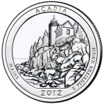 STATI UNITI - 2012 - 25 c. Parchi: Acadia (Maine) - Zecca D FDC