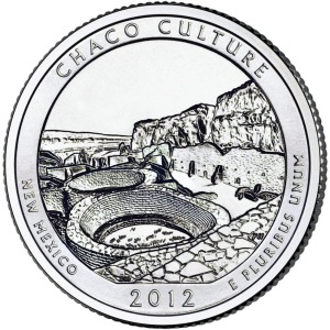STATI UNITI - 2012 - 25 c. Parchi: Chaco Culture National Historical Park (New Mexico) - Zecca P FDC