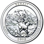 STATI UNITI - 2012 - 25 c. Parchi: Denali & Preserve (Alaska) - Zecca D FDC